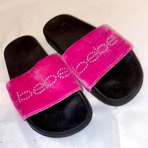 Bebe pink slides!